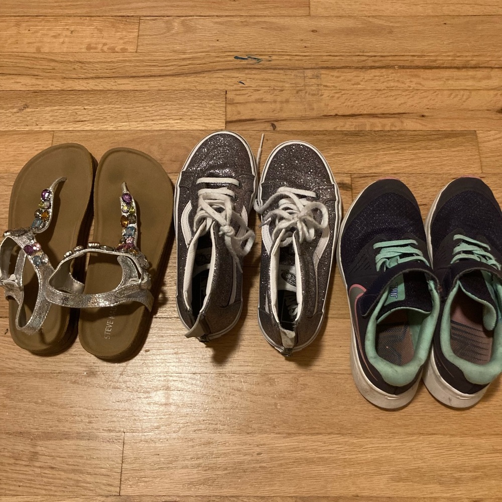 Two pairs of girls shoes!